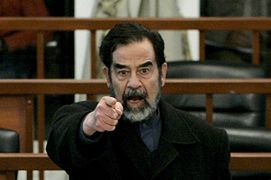 Saddam: precz z Bushem!