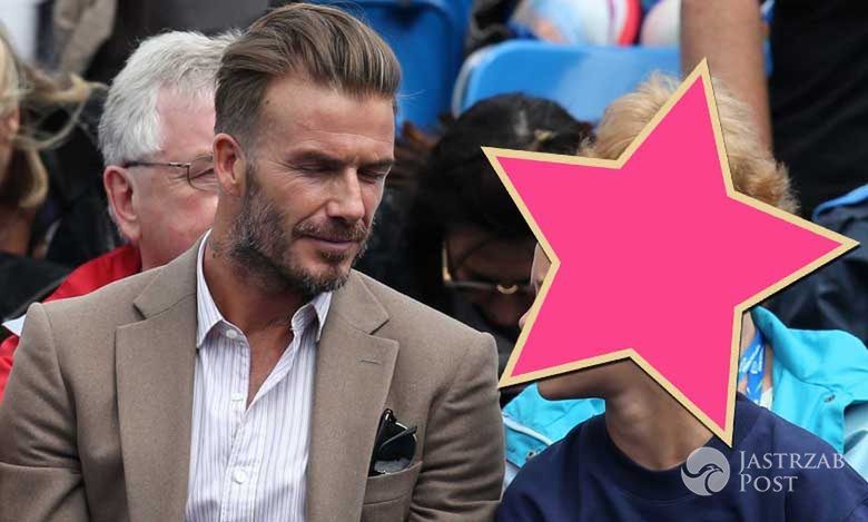 David Beckham z synem na meczu tenisa. Romeo ma nową, modną fryzurę