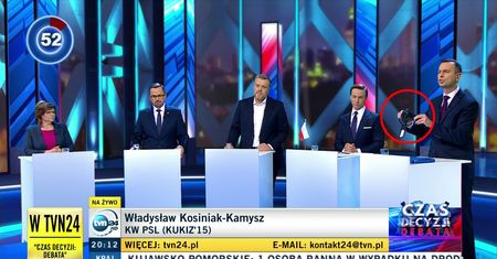 Wybory parlamentarne 2019. Debata w TVN24. Kolejny rekwizyt szefa PSL