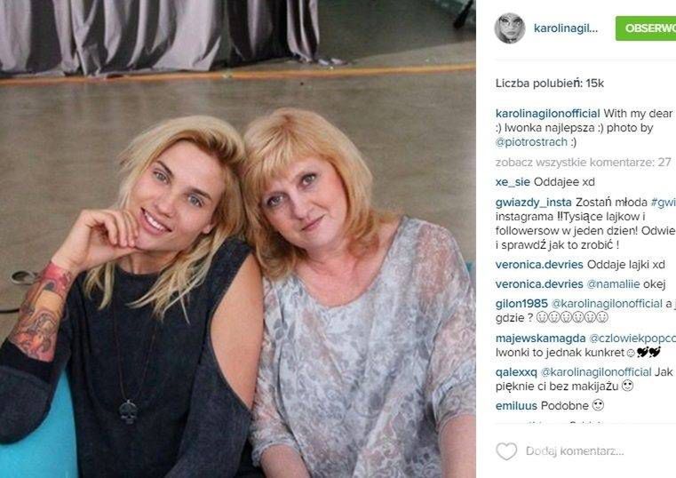 Karolina Gilon z mamą Iwoną