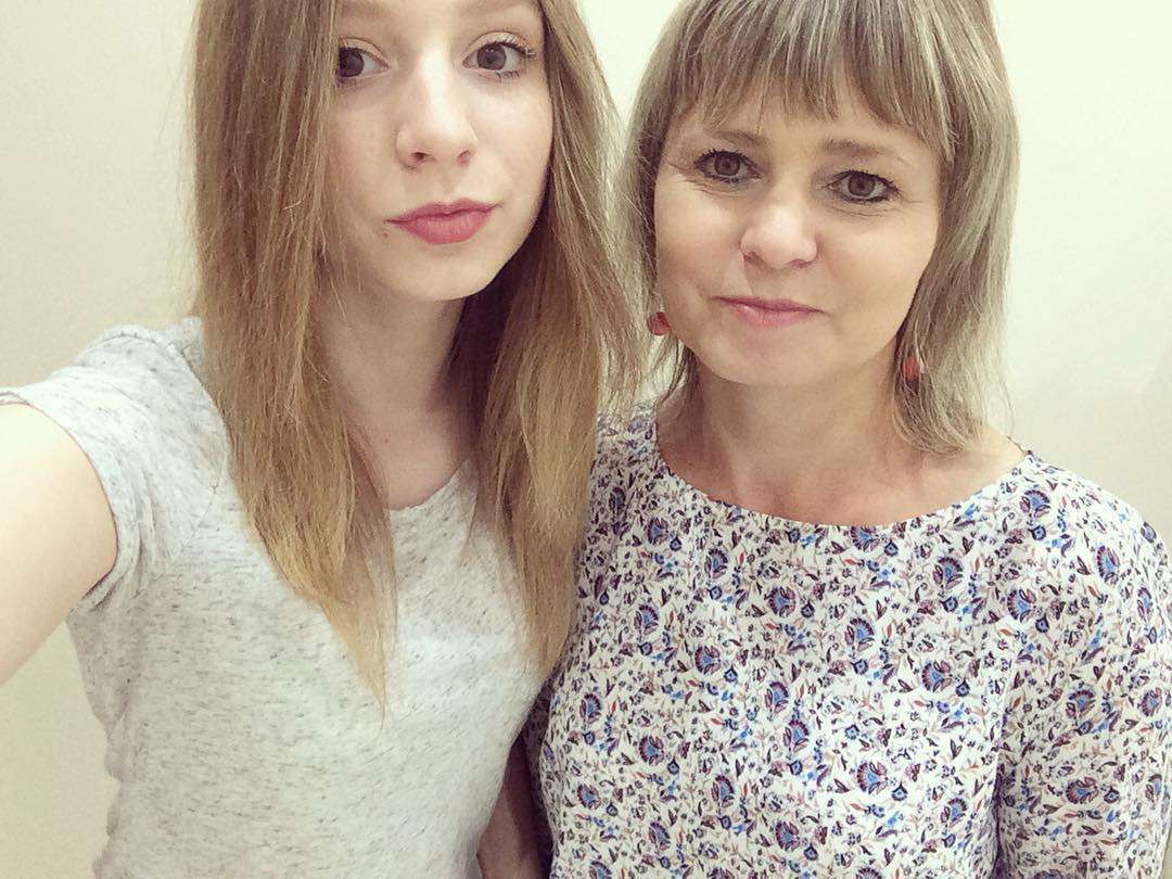 Ola Lisowska z mamą