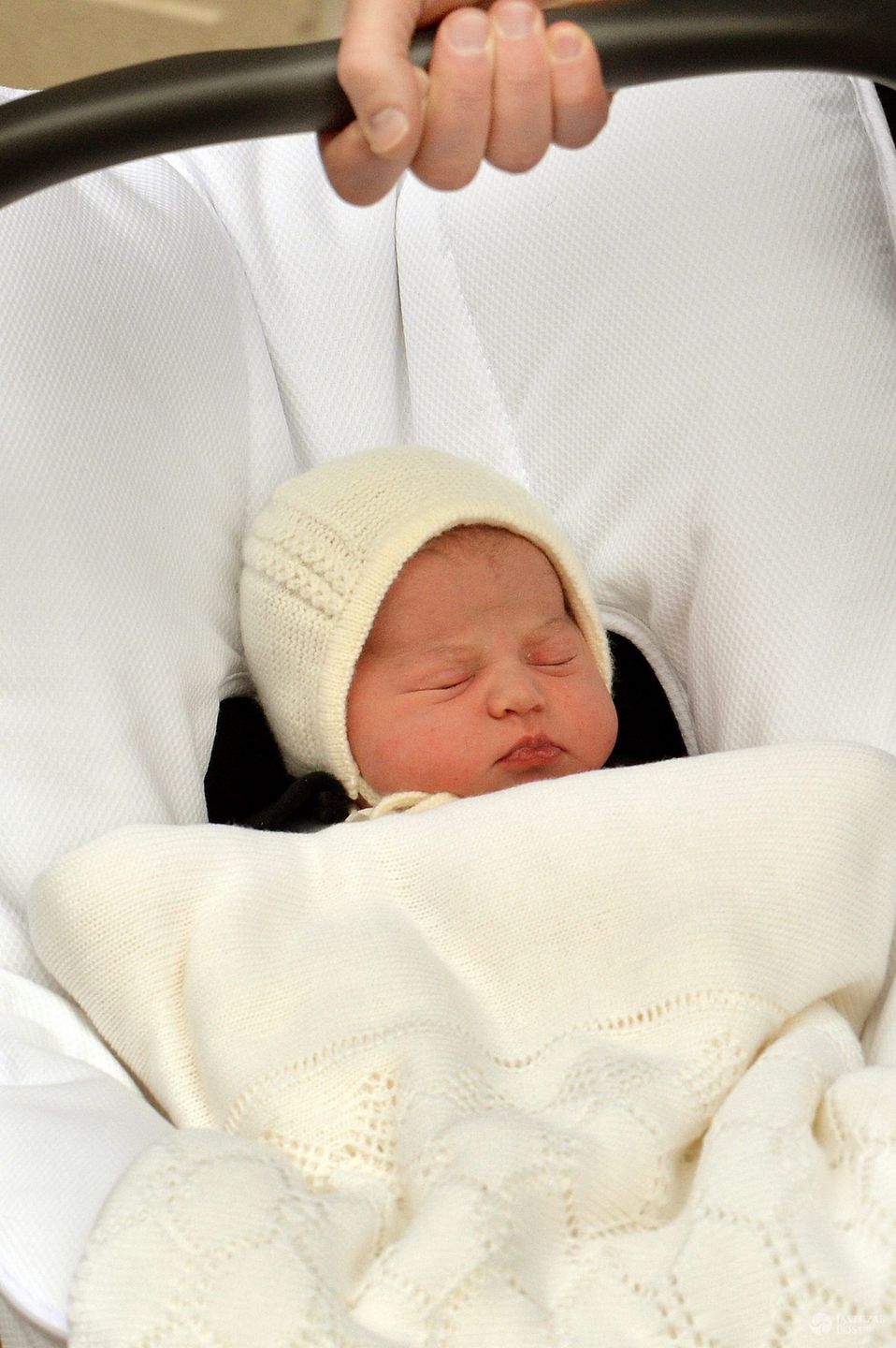 Księżniczka Charlotte tuż po urodzeniu