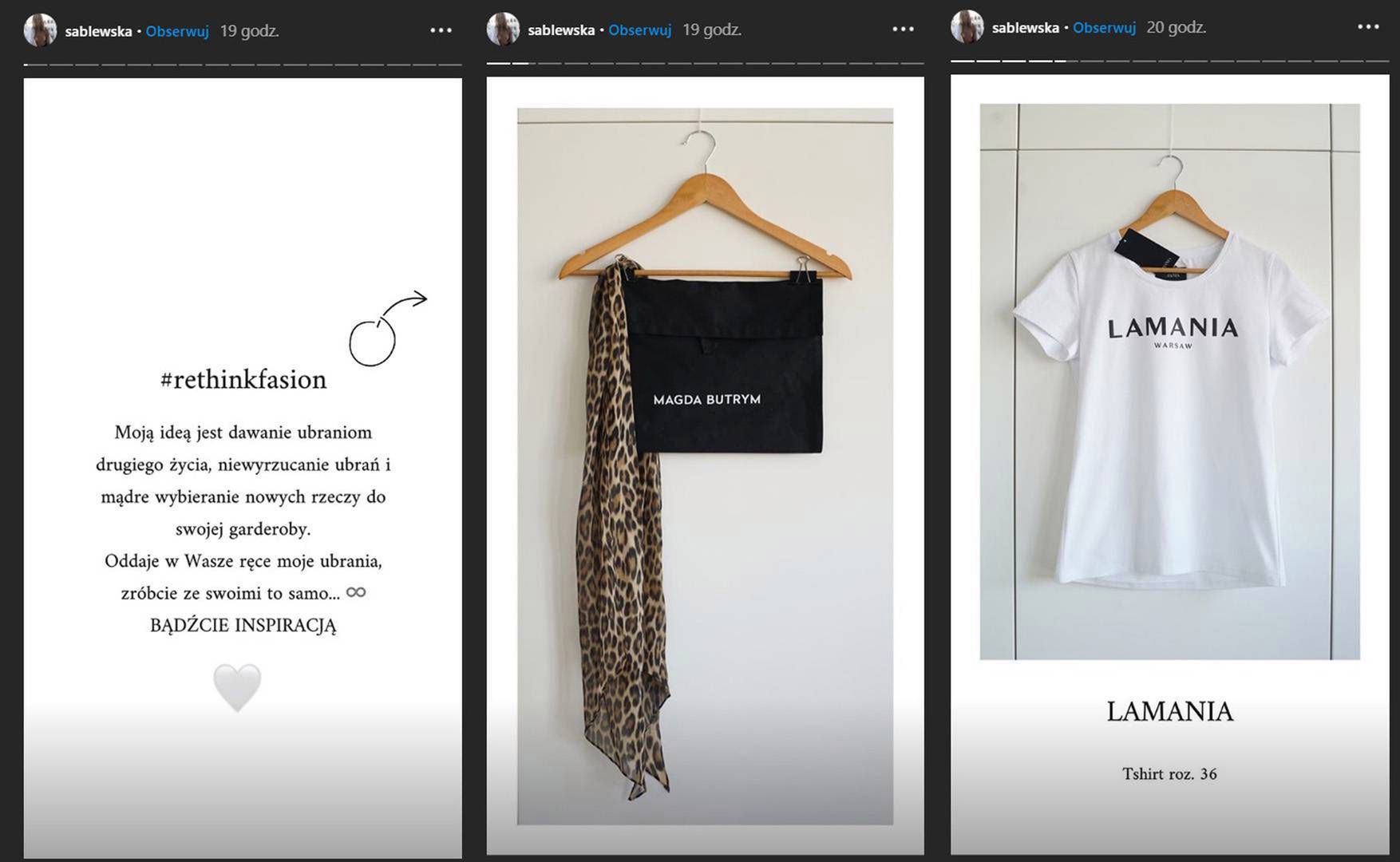 Maja Sablewska- screen z Instagrama