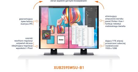 Iiyama: 25-calowy ekran z obustronną funkcją Pivot dla profesjonalistów