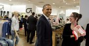Obama na zakupach w nowojorskim Gapie