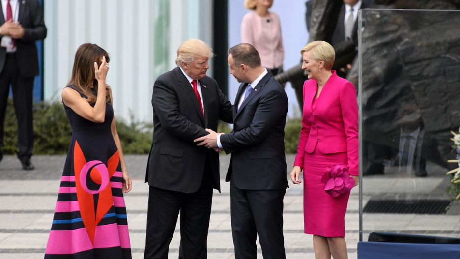 W lipcu prezydent Stanów Zjednoczonych odwiedził Polskę
