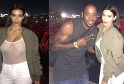 Kim Kardashian szaleje na festiwalu w prześwitującym topie