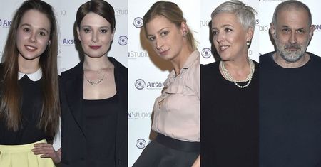 Aneta Todorczuk-Perchuć w kobaltowych spodniach, Magdalena Schejbal w rozkloszowanej mini, a Ewa Telega postawiła na wzory