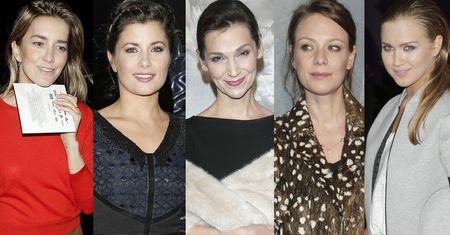Kamilla Baar w skórzanej spódnicy, Agnieszka Kaczorowska w żakiecie z dresu, a Magda Boczarska w płaszczu z futerka