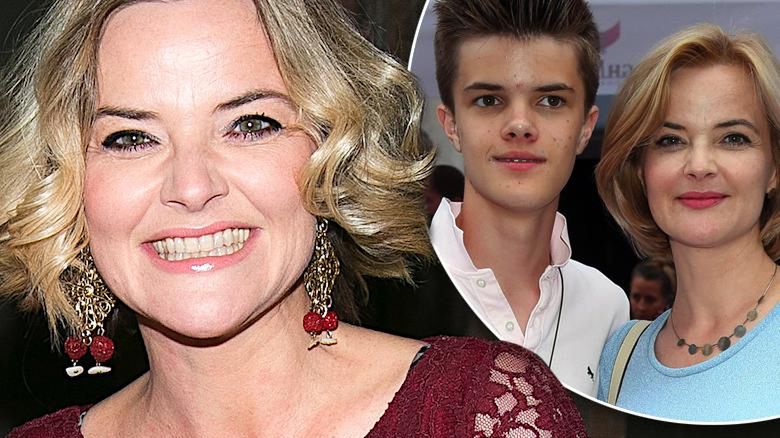 Monika Zamachowska i syn Tomasz