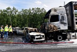 Karambol na A6 pod Szczecinem. Uczestnik wypadku: słyszałem krzyki ludzi, którzy się palili