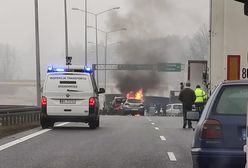 Świętokrzyskie. Karambol na S7 w Wiśniówce