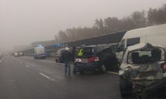 Olsztyn: Karambol na S51. Dwie osoby są ranne