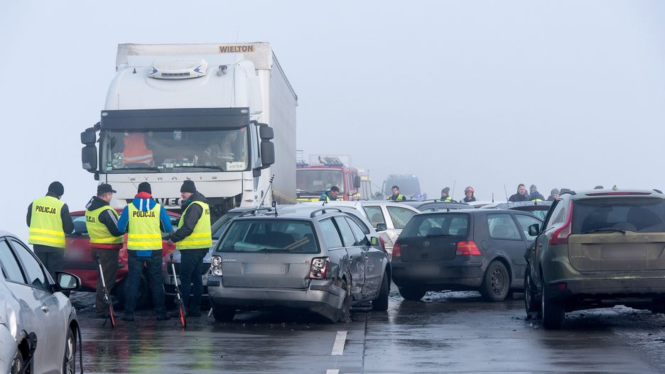 Karambol na wysokości ul. Głębockiej