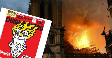 Katedra Notre Dame. Jest nowa okładka "Charlie Hebdo"