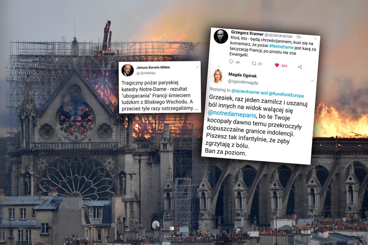 Gostkiewicz: Odlot prawicy po pożarze Notre Dame to strach przed laicyzacją Polski [OPINIA]