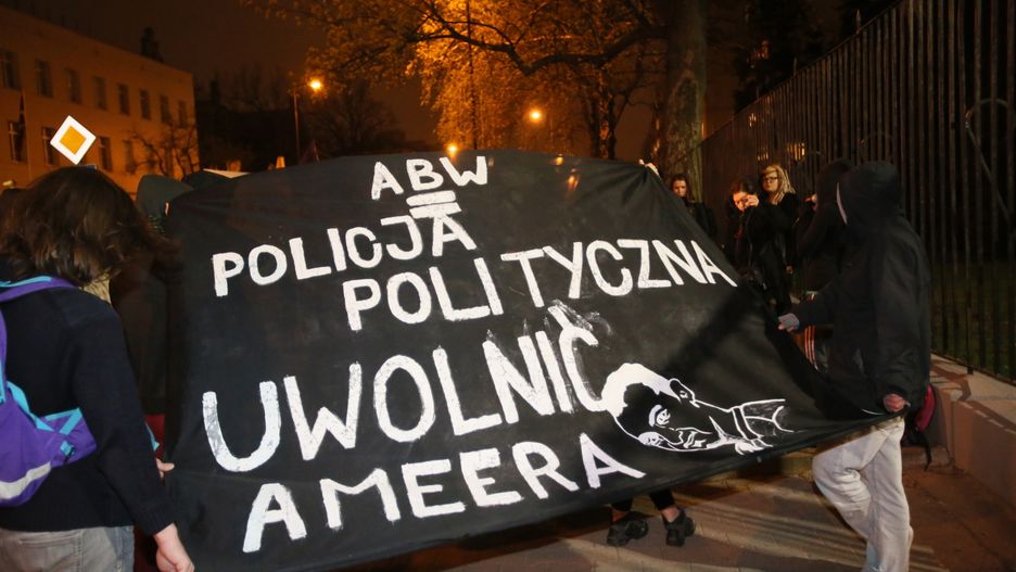 Protest przeciwko deportacji studiującego w Polsce Kurda z Iraku Ameera Alkhawlany’ego