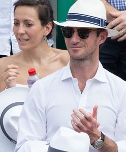 Ciężarna Pippa Middleton z mężem na turnieju tenisa. Brzuszek jest coraz większy