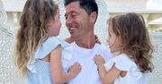 Robert Lewandowski uczy córki jazdy na rolkach. Opiekuńcze ramiona taty są niezbędne. Ale słodko!