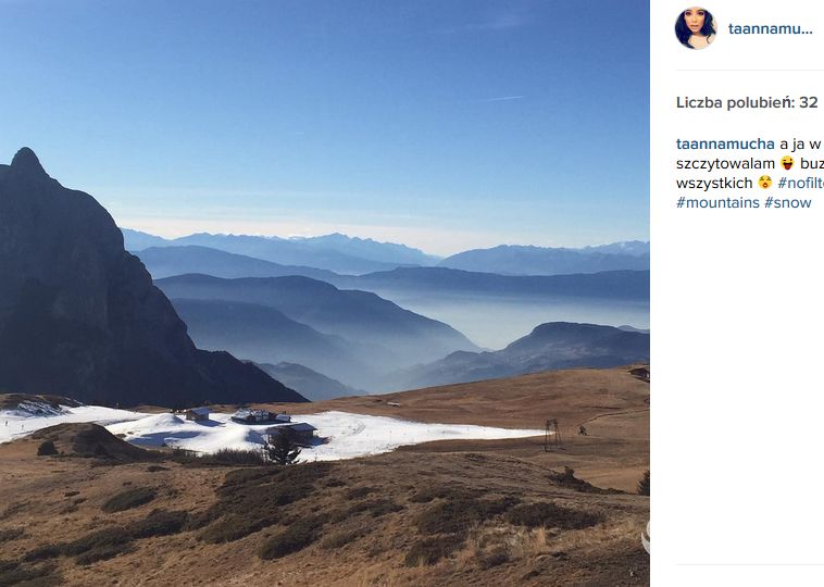 Anna Mucha na Instagramie