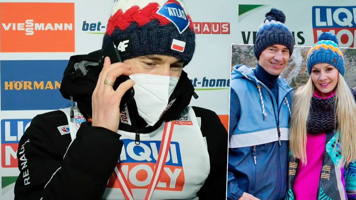 Kamil Stoch odebrał telefon od żony w trakcie wywiadu. To, co jej powiedział, jest dziś hitem internetu. Jak słodko!