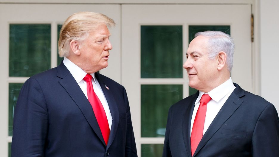Od lewej: Donald Trump (prezydent USA) i Benjamin Netanjahu (premier Izraela) 