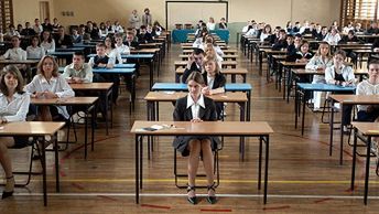 Uczniowie XXXIV Gimnazjum im. Krzysztofa Baczyńskiego w Łodzi