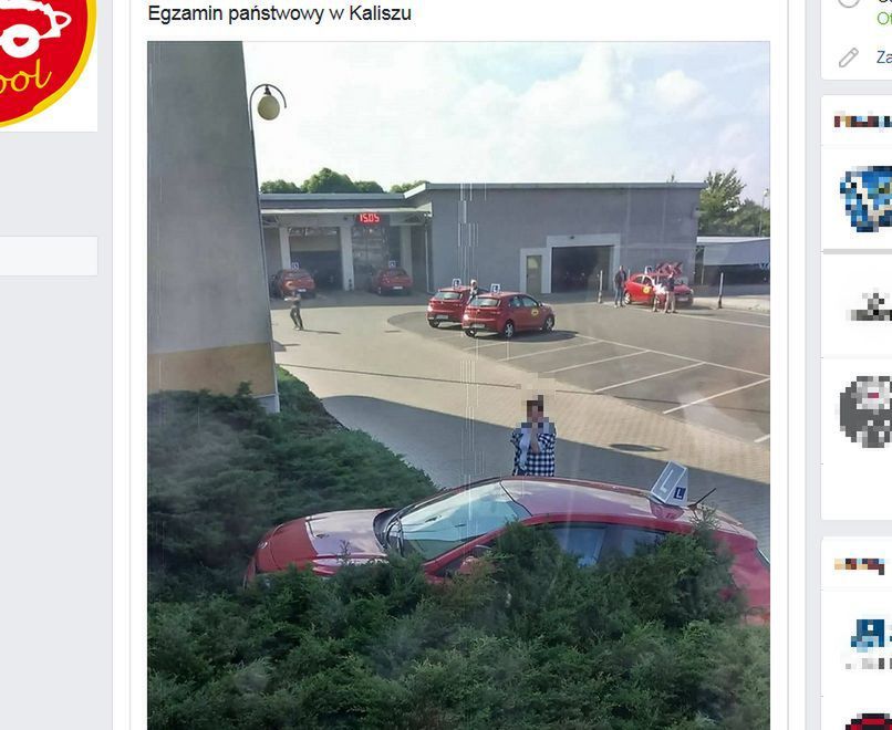 Egzamin na prawo jazdy zakończony w zaroślach. WORD w Kaliszu takich scen jeszcze nie widział 