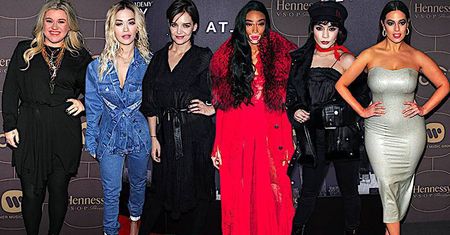Gwiazdy imprezują przed rozdaniem Grammy 2018: Kelly Clarkson, Rita Ora, Vanessa Hudgens, Katie Holmes