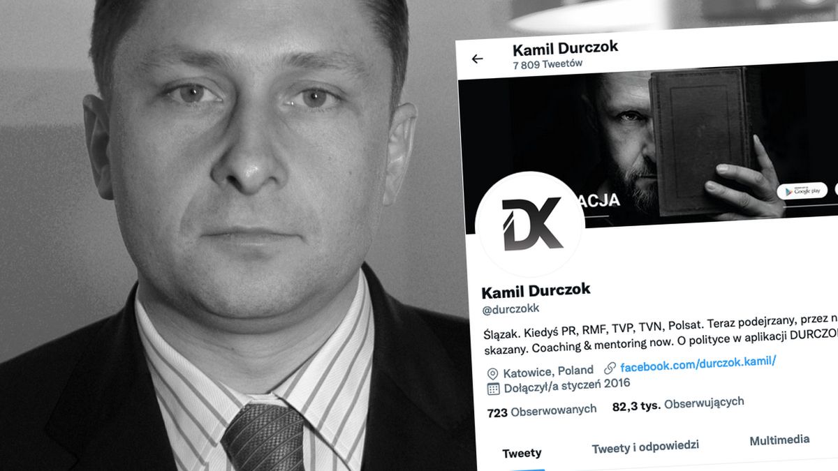 Ostatni wpis Kamila Durczoka na Twitterze. Dwa słowa, które przewrotnie okazały się pożegnaniem