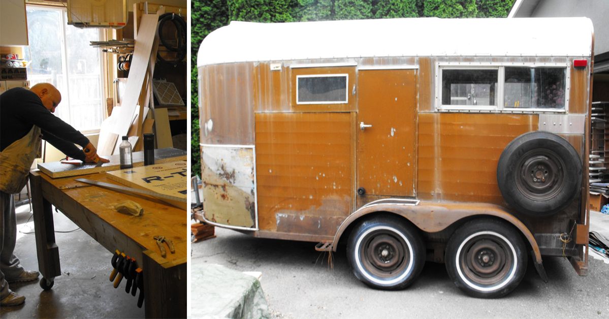 A 40-Year-Old Horse Trailer Turned into a Cosy Space. It Looks Wonderful Inside