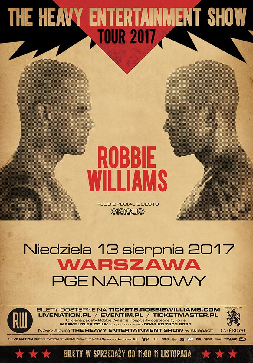 Robbie Williams zagra w Warszawie - znamy szczegóły!