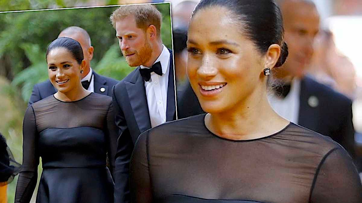 Meghan Markle i książę Harry na premierze filmu Król Lew w Londynie