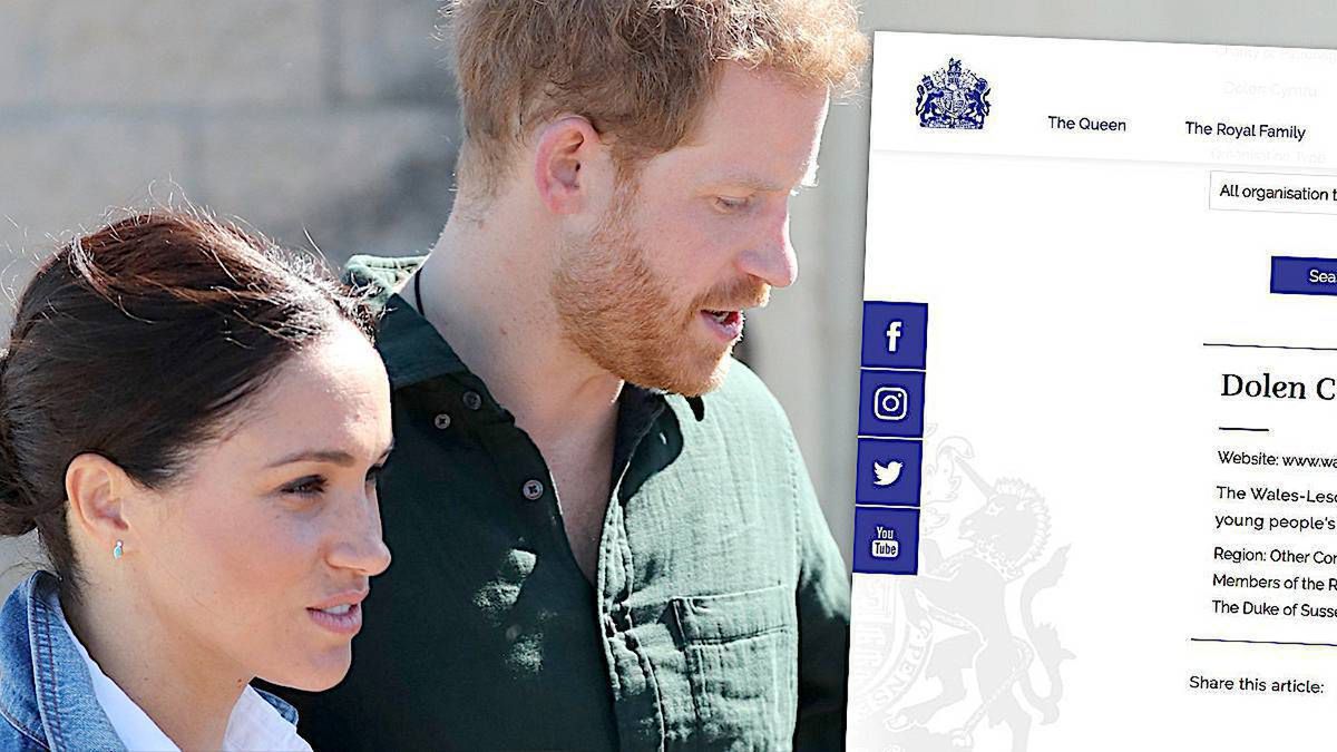 Książę Harry i Meghan Markle – wpadka na stronie