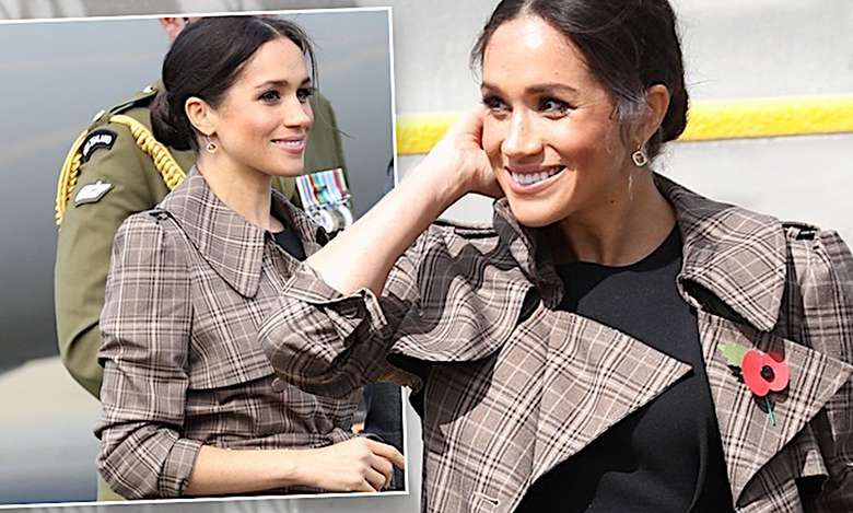 Meghan Markle złamała protokół i pokazała brzuszek w pełnej okazałości! Jej ciążowe krągłości wcale nie są takie małe