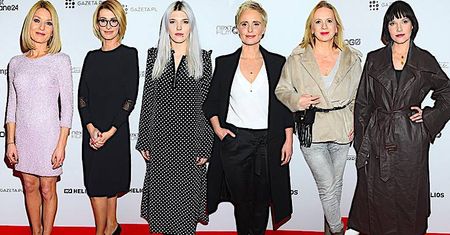 Gwiazdy na premierze filmu "Plan B": Edyta Olszówka, Kinga Preis, Daria Zawiałow, Tatiana Mindewicz-Puacz