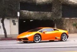 Lamborghini Huracan przyłapany w akcji