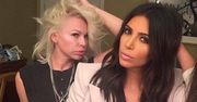 Kim Kardashian w marynarce, którą wcześniej miała na sobie polska gwiazda