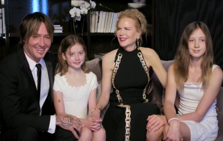 Nicole Kidman z córkami - Złote Globy 2021