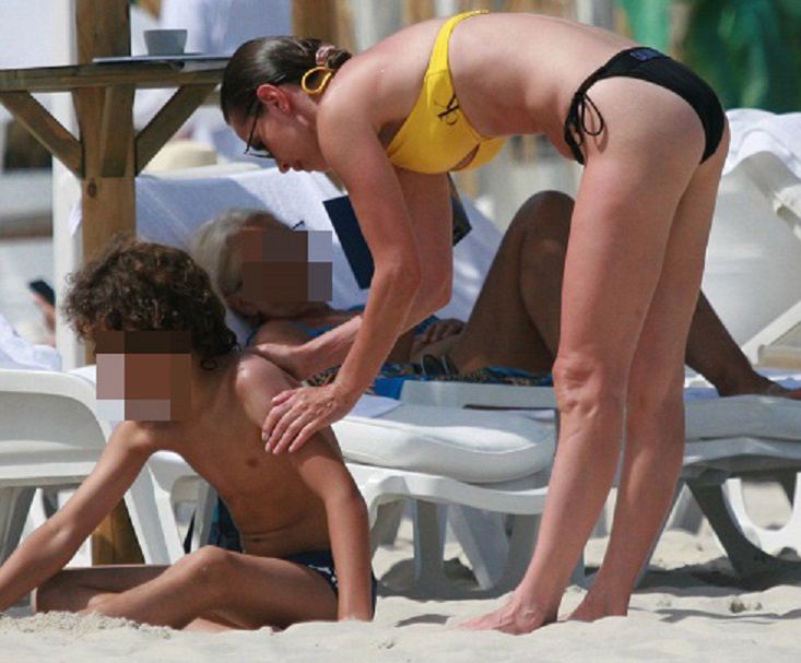 Agnieszka Dygant na plaży w Juracie
