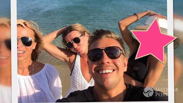 Ewa Chodakowska na Mykonos. Dołączyła do grupy przyjaciół