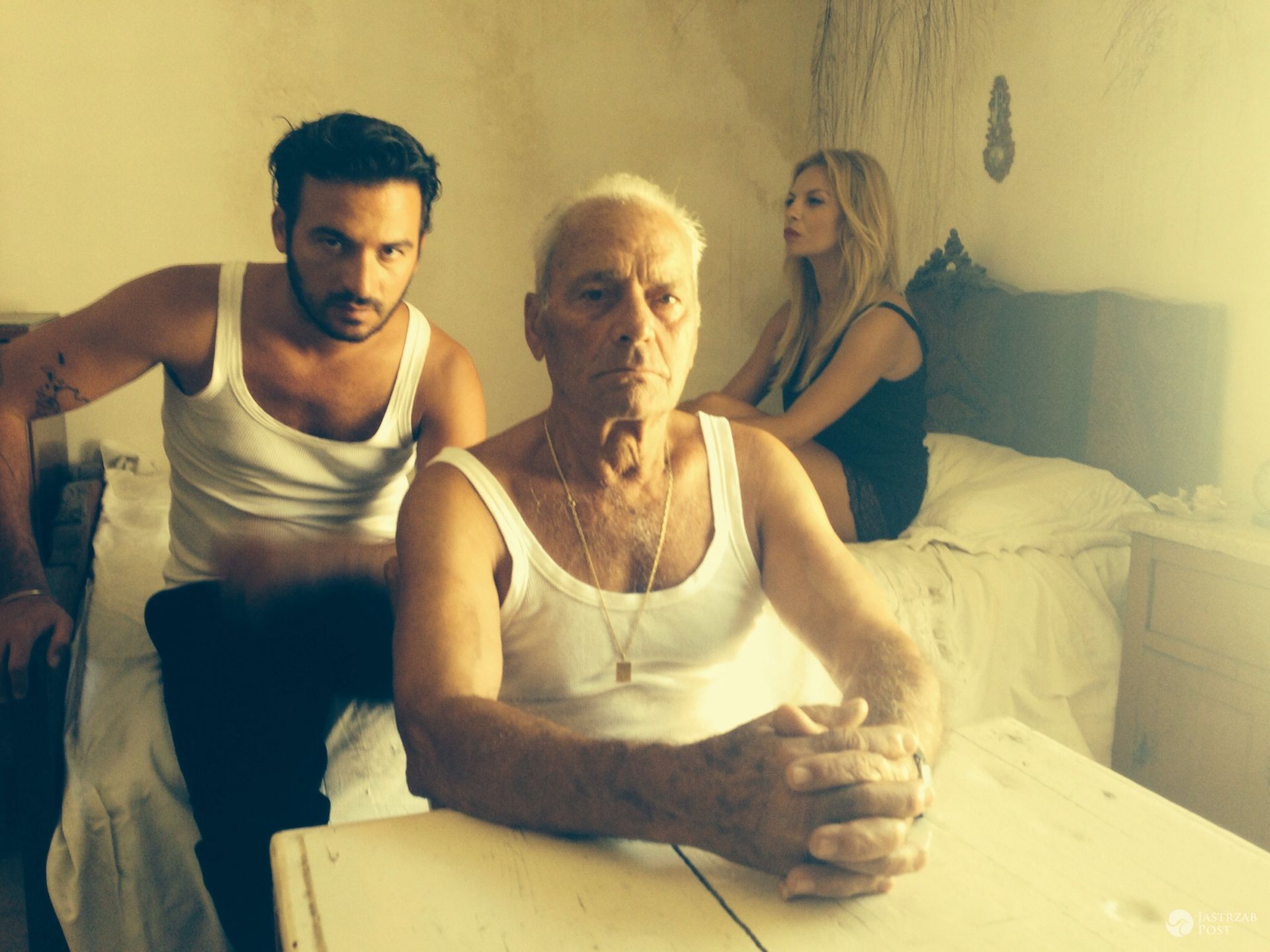 Zdjęcie z planu filmu "Once again" ze Stefano Terrazzino i Pauliną Biernat