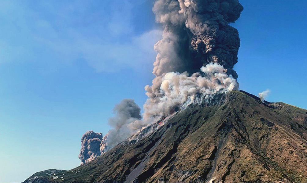 Wybuch wulkanu Stromboli