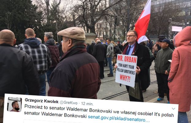 Samotny Polak rozczarowany Orbanem. To... senator PiS