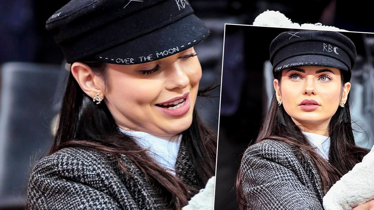 Lana Rybus z synkiem na meczu