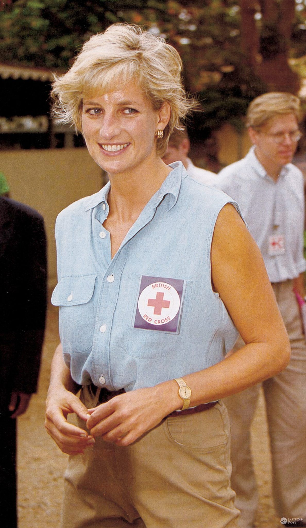 Lady Diana angażowała się w działalność Brytyjskiego Czerwonego Krzyża (fot. ONS)