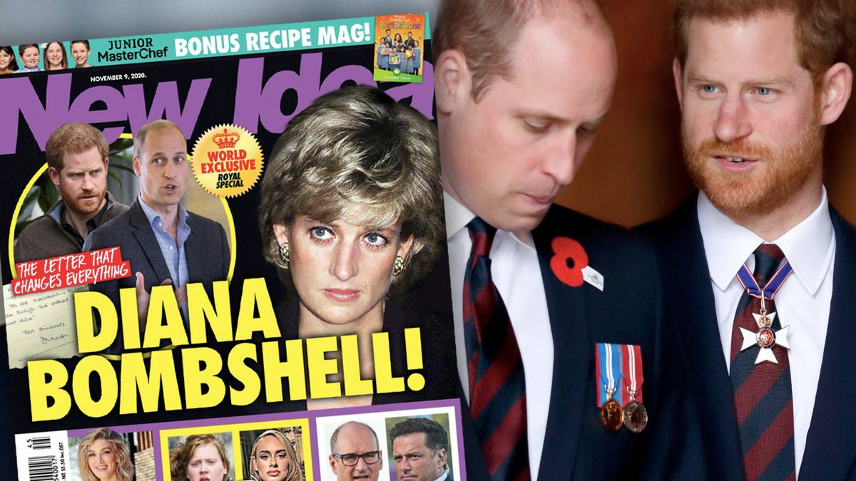 Harry, William, Diana, New Idea