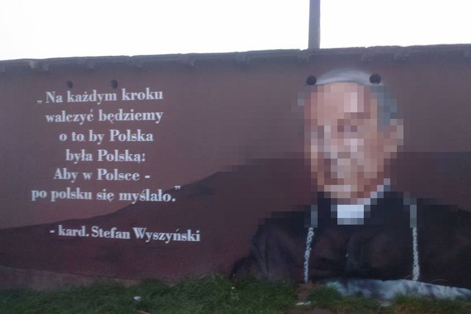 Wyszyński jak De Niro i Radziwiłł. Mural prymasa w Koninie wywołał burzę