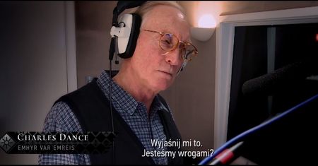 Tywin Lannister straszy Geralta w grze Wiedźmin 3: Dziki Gon