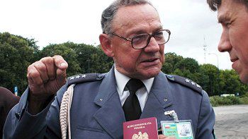 Porucznik AK pułku "Baszta" Eustachy Suchecki, jeden z zatrzymanych na granicy kombatantów
